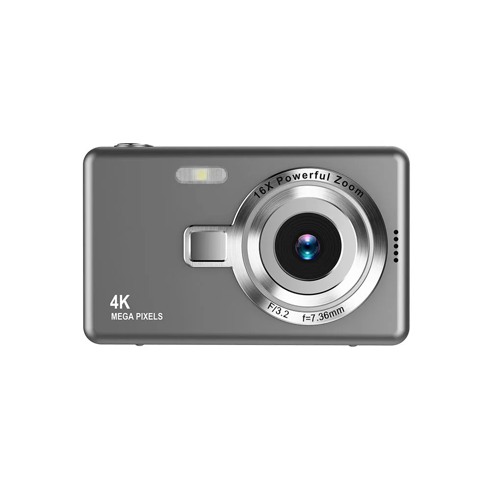 Hot Selling 4K CCD Sensor Digital Camera Mini Compact HD Entry Level Photo Device Students Beginners Home Use