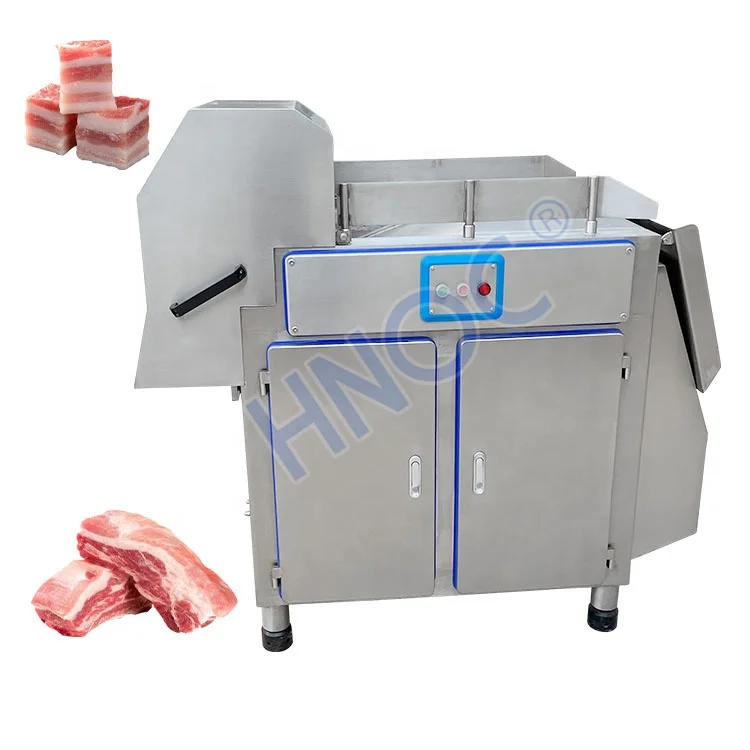 Small Industrial Frozen Fresh Meat Block Chicken Thigh Cube Cutter Pork Rib Beef Meat Dice Cut Machine