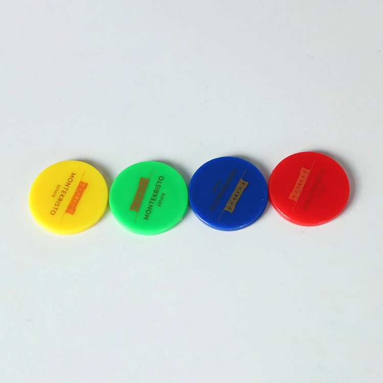 Hot Selling Custom Round Double Sided Printing Plastic Reward Coin Token