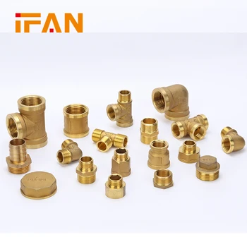 Ifan Cw Equal Reducer Female Male Thread Brass Elbow Coupling Connector Union Tee