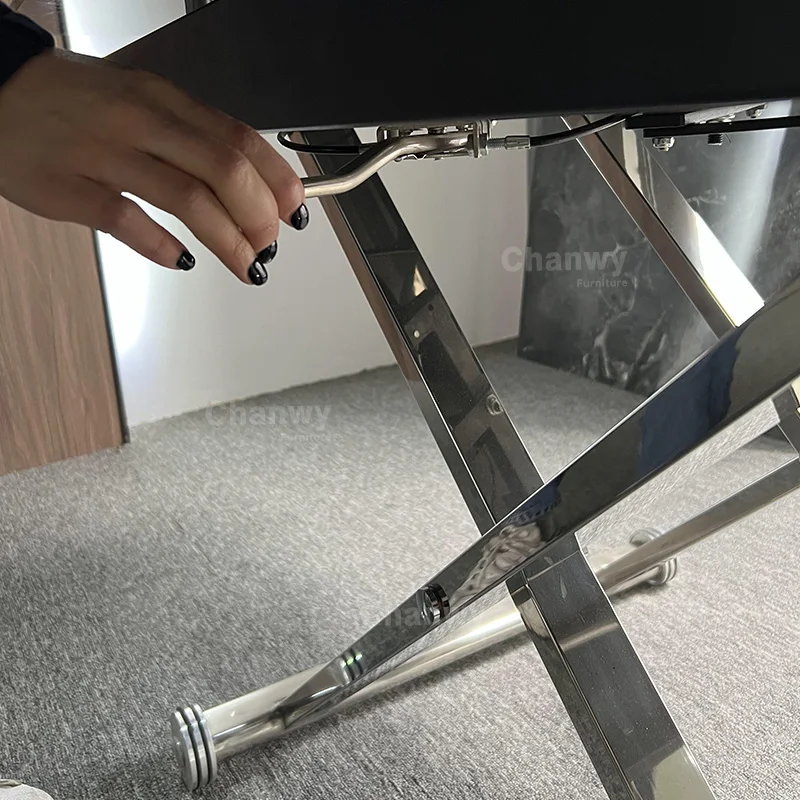 Comedor Modern Furniture Dining Extendable Table Sets Adjustable Table Foldable Sintered Stone Mechanism Dining Tables