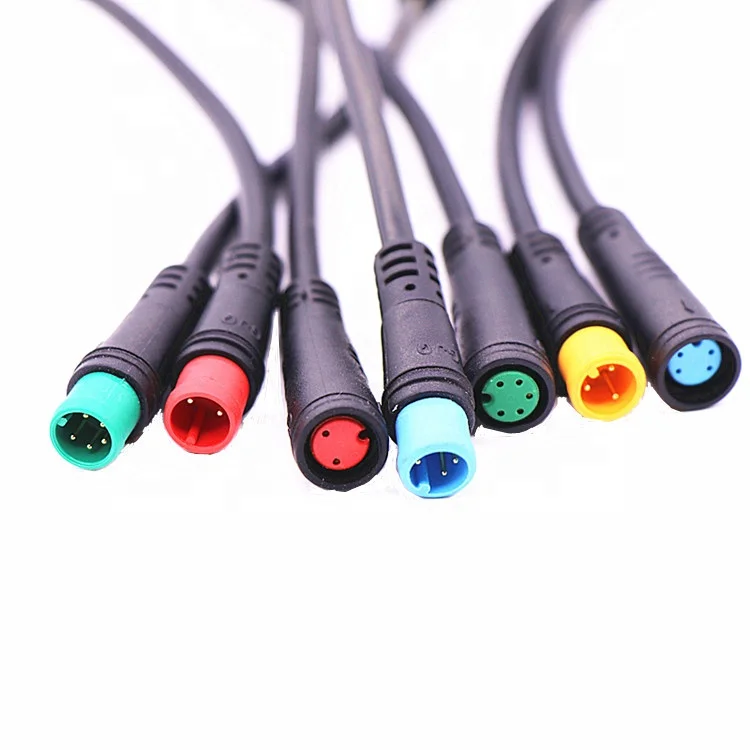 1/3/4/6 Pin Waterproof Connector Plug Auto Bike Scooter Car Wire 5Pcs Black 