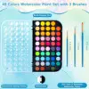48 Color Watercolor Paint Set