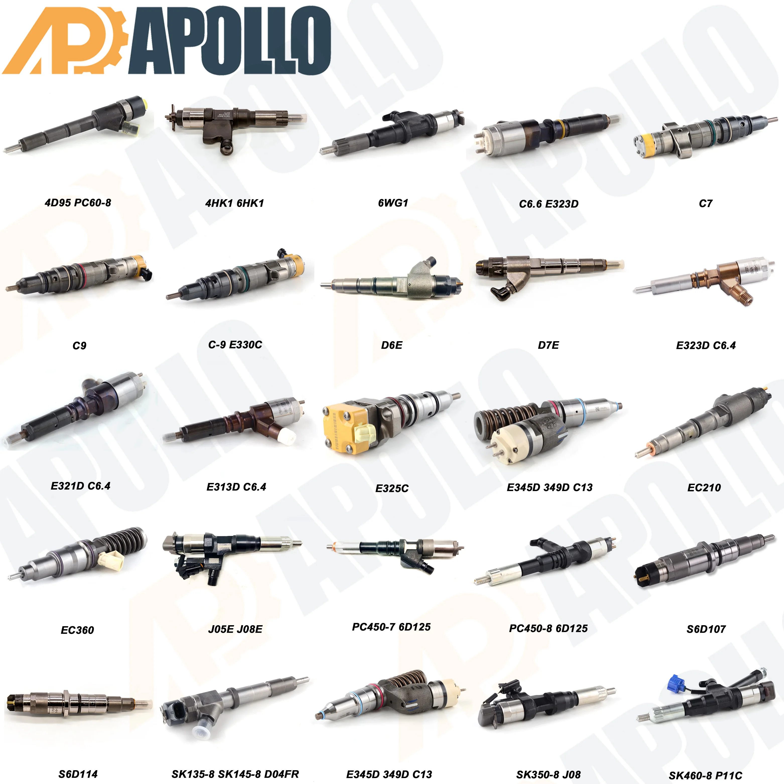 Apollo Excavator Excavator Injector Cat Engine Part 20r0757 20r0758 ...