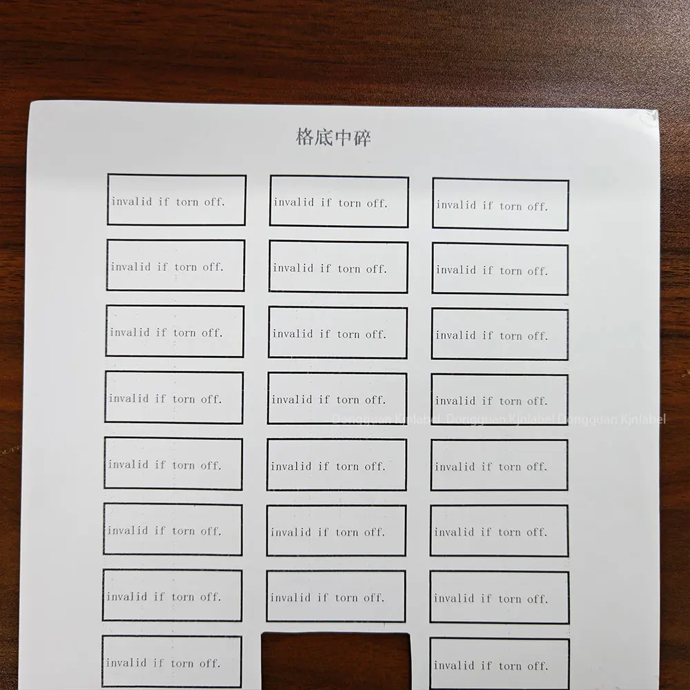 Destructible Blank Eggshell Sticker Roll 80mic Vinyl Custom Eggshell Sticker Fragile Vinyl Paper Label Eggshell Sticker Paper details