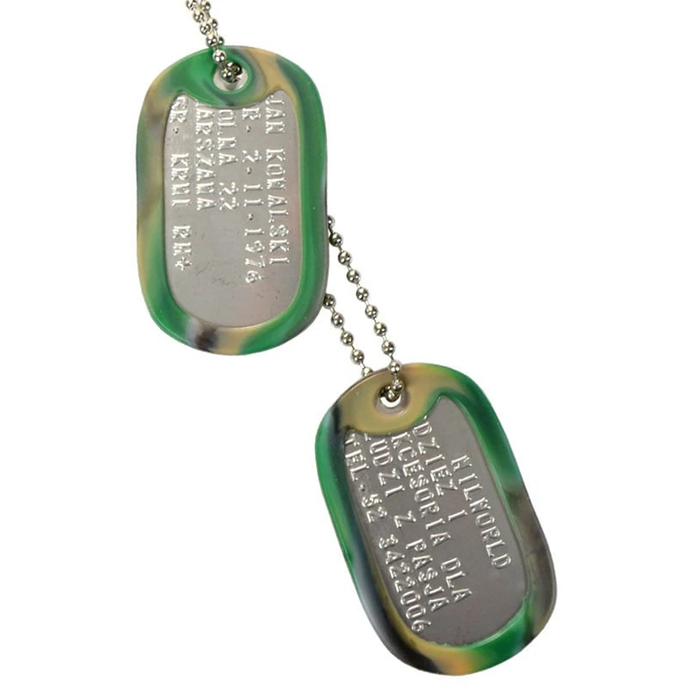 custom shape Rectangle silence silicone dog tag DIY color Pet Dog Tag