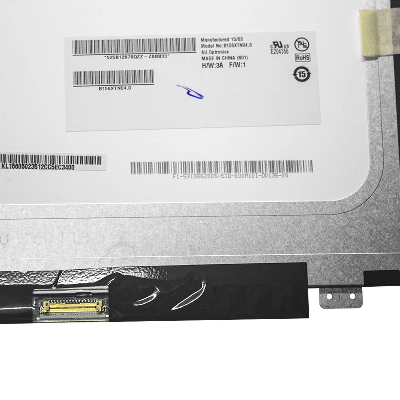 Écran LCD LED 15.6" B156XTN04.6 1366x768 30pin Avec Fixations - Compatible Visiodirect