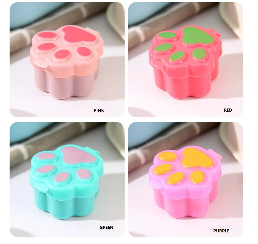 Wholesale Cartoon Round Sauce Container Plastic Mini Sauce Box for Kitchen and Home Bento Accessories