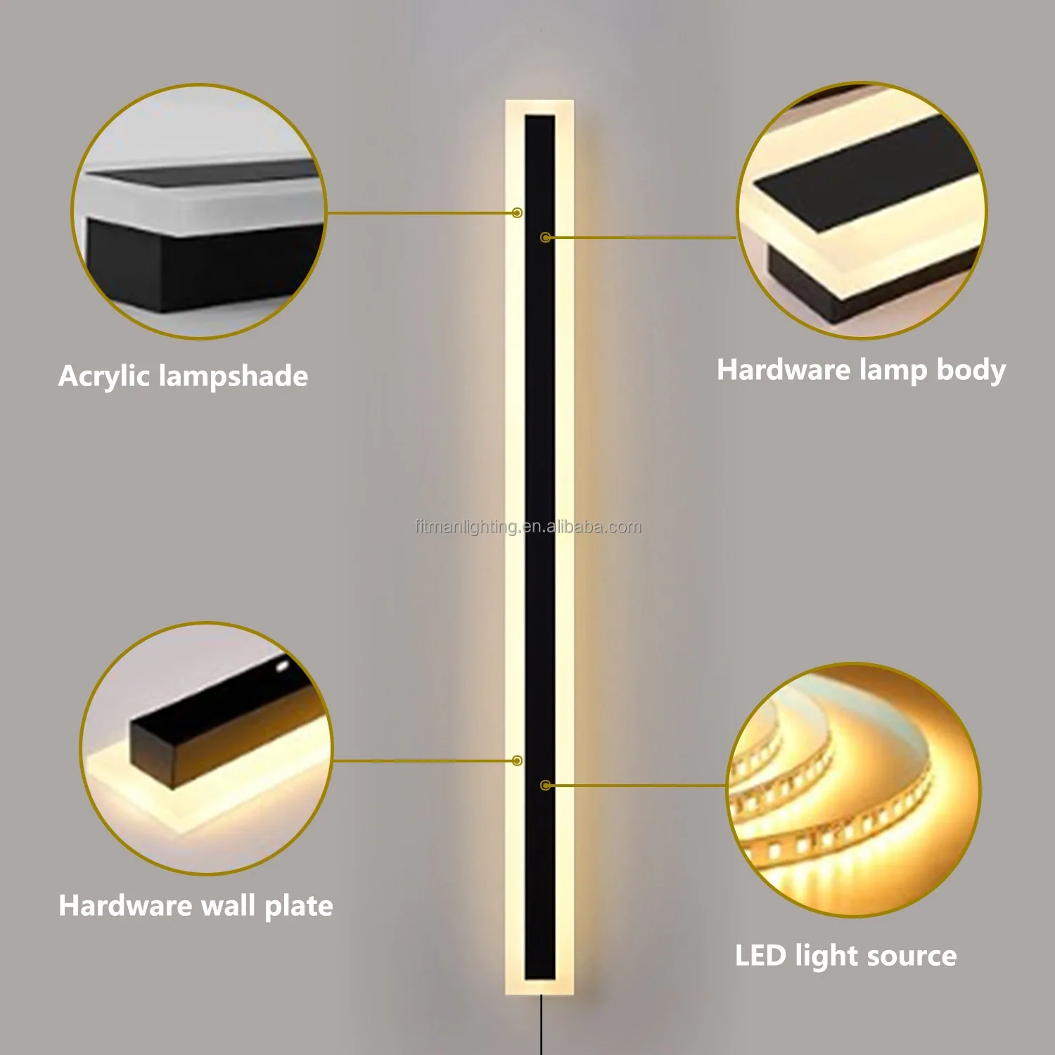 Waterproof Strip Wall Light Highlight Luxury Garden Wall Lights Outdoor Indoor of Light