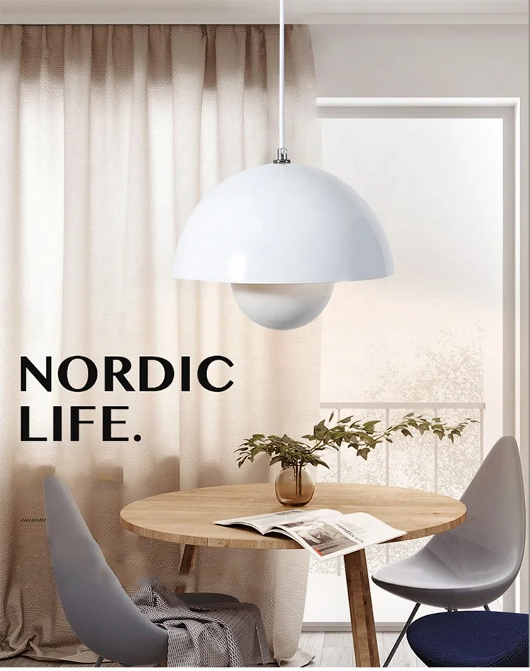 Danish Design Bud Light Modern Led Island Lamp Metal Pendant Light