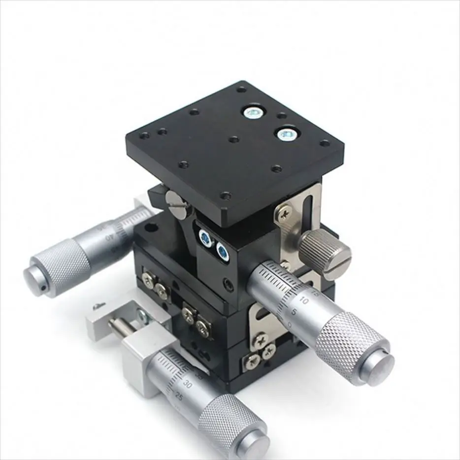 TEBAK XYZ 3 Axis Linear Stage Trimming Platform Bearing Tuning Sliding Table 60x60mm 40x40mm LD60-LM LD40-LM