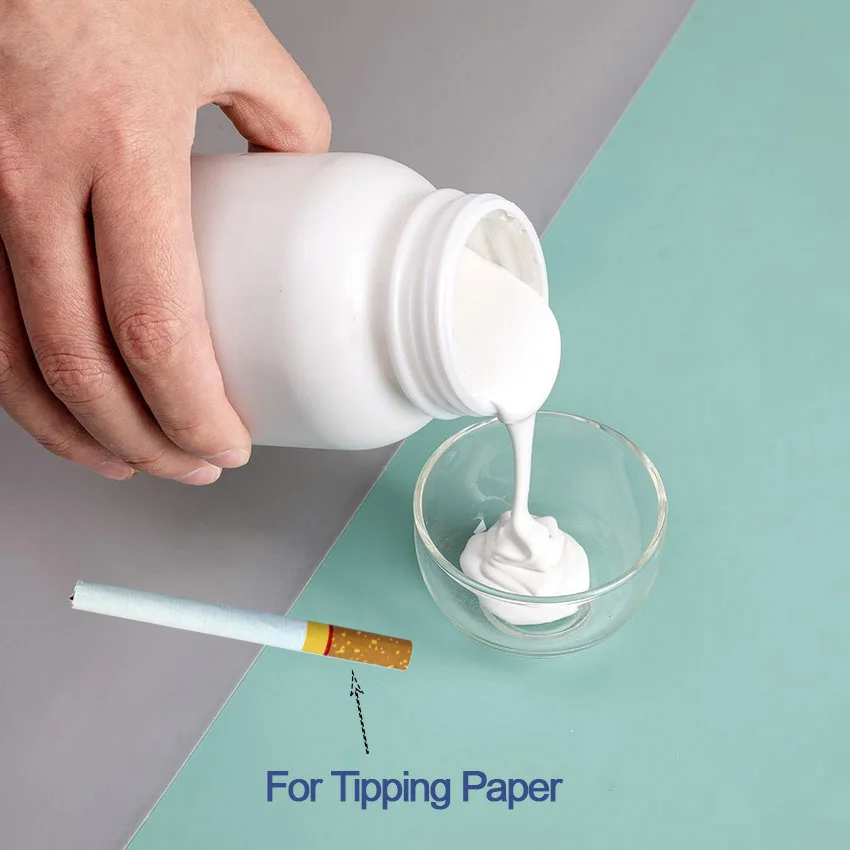 cigarette glue Quick Drying Water Based Tobacco Glue Cigarette Adhesive for Filter Tips