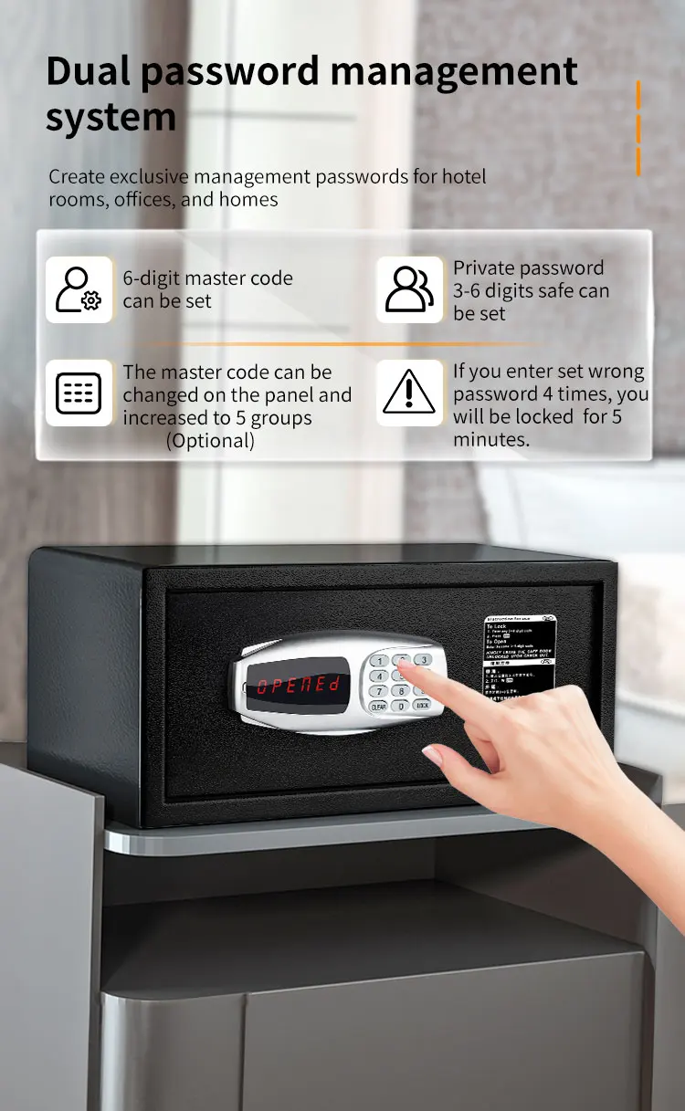 CEQSAFE New Design Hotel Home Electronic Mini Safe Box Hotel Safe Box supplier