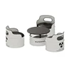 White Set (1 coffee table, 3 single sofas)