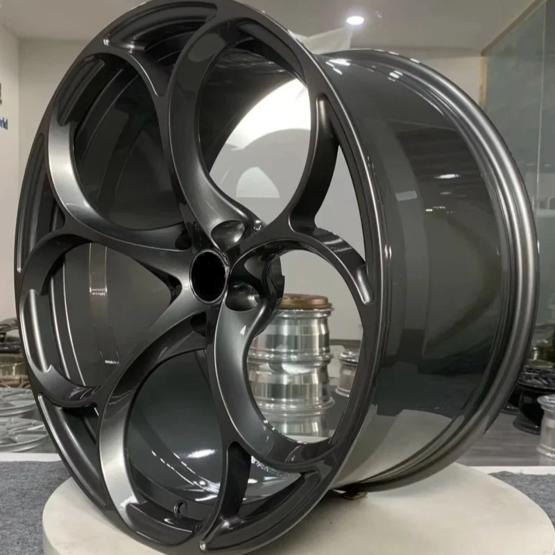 XINLAI Custom Four Leaf Clover Spoke Design 17 18 19 20 2122Inch Aluminum Alloy 1-piece Forged Wheels for Alfa Romeo Stelvio - Image 4