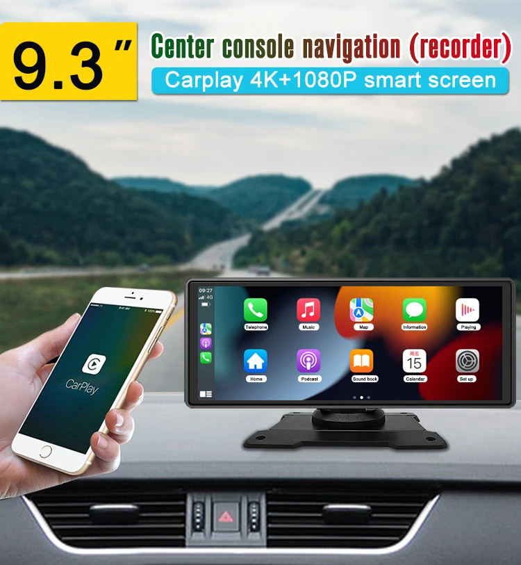 9.3inch Wireless Carplay 1600*600 1080p Smart Screen Android Car Radio