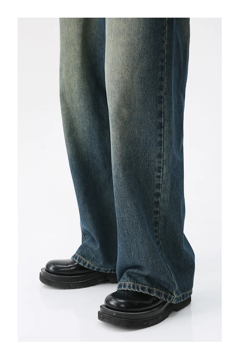 Denim Hose Stilvolle Lose herren Gerade Herren Baggy Fit Jeans_voghion.com