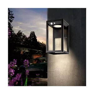 Vertak Classic Garden Outdoor Porch Led Wall Light Cube Adjustable Solar Light Wall Mount