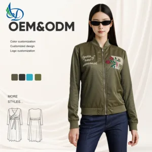 Women's Comfortable, Lightweight, Fashionable Sports Jacket Embroidered Autumn