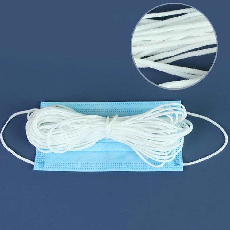 Wholesale Disposable earloop Elastic earloop Elastic ear tie Elastic band earloop 3mm