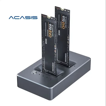 ACASIS Dual Bay NVME SSD Enclosure - 10gbps Clone Duplicator