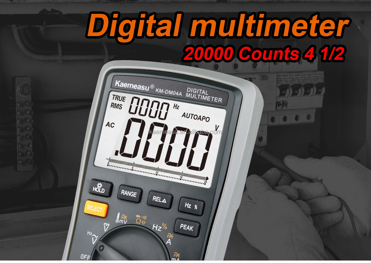20000 Counts Voltmeter Electrician Bench Autorange True Rms Multimetro ...
