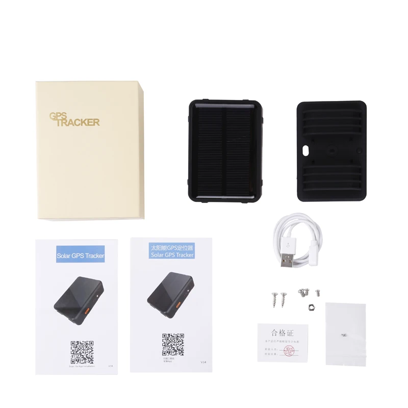 Vjoy Wireless Charger Gps Positioning V44 4g Lte Gsm Solar Gps Tracking