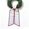 Base blanche bord rouge