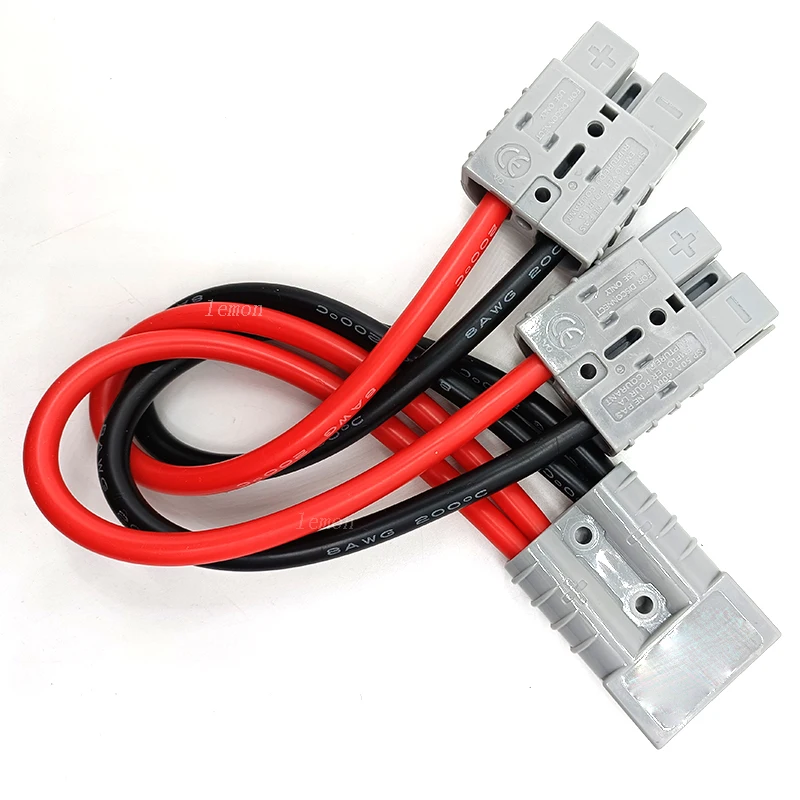 Y Type Connector Extension Cable 50A Battery Connector 2 to 1 Extension Cable For Battery Charger