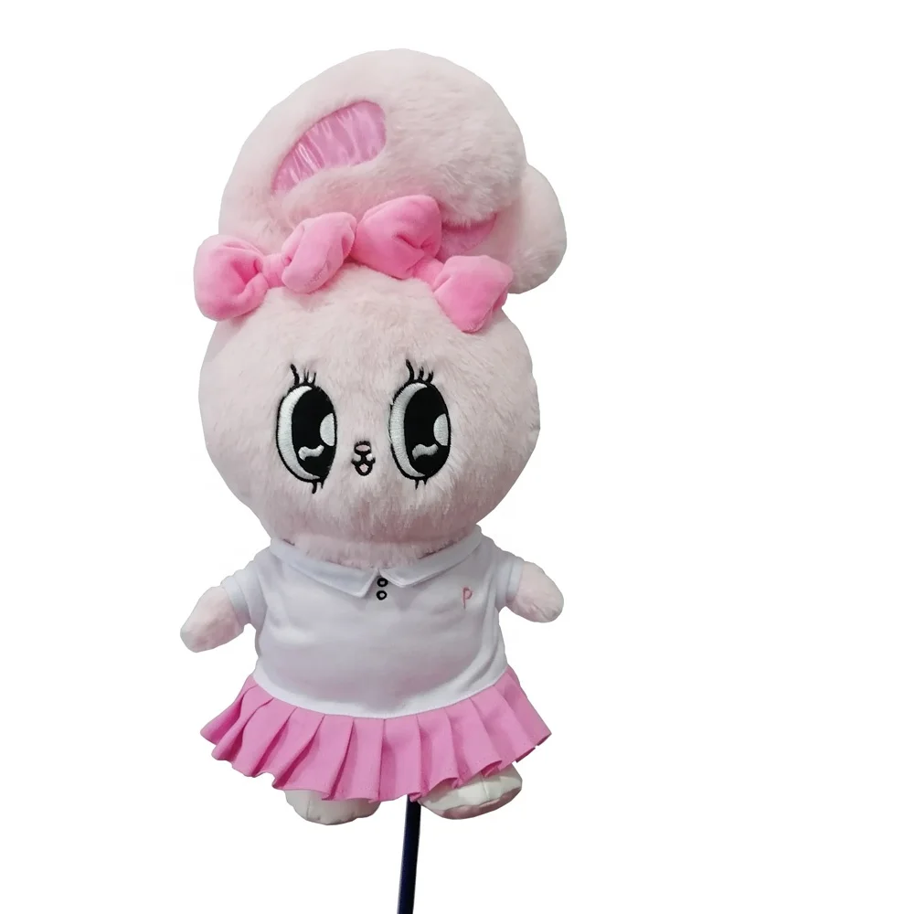 Custom Cute Stuffed Animal Design Golf Bag Cover Soft Plush Golf Head