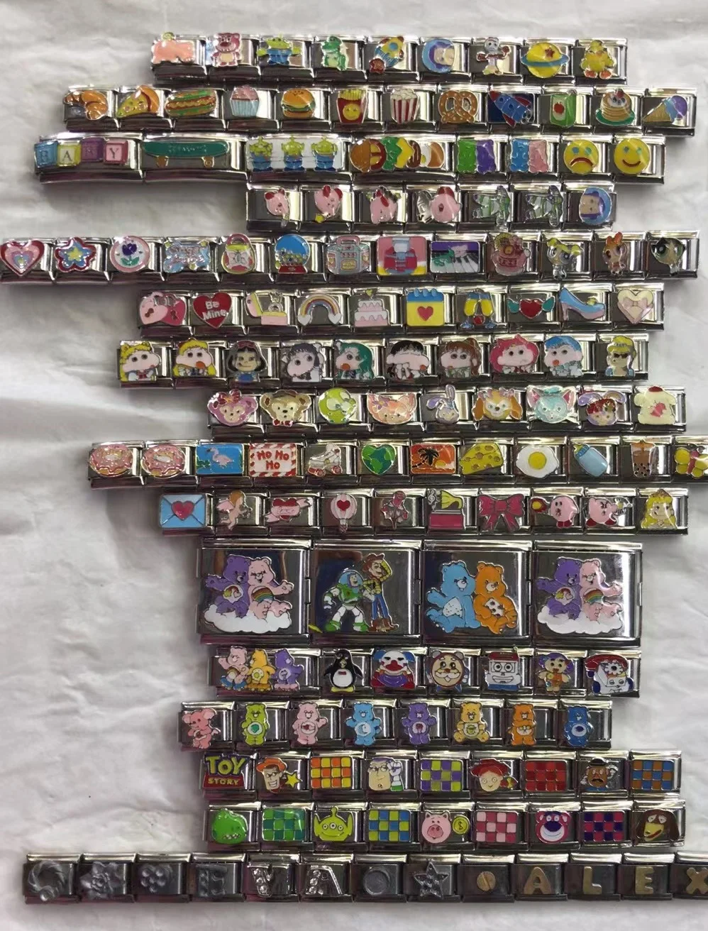 Custom 9mm Stainless Steel Italian Link Charms Bracelet Wholesale