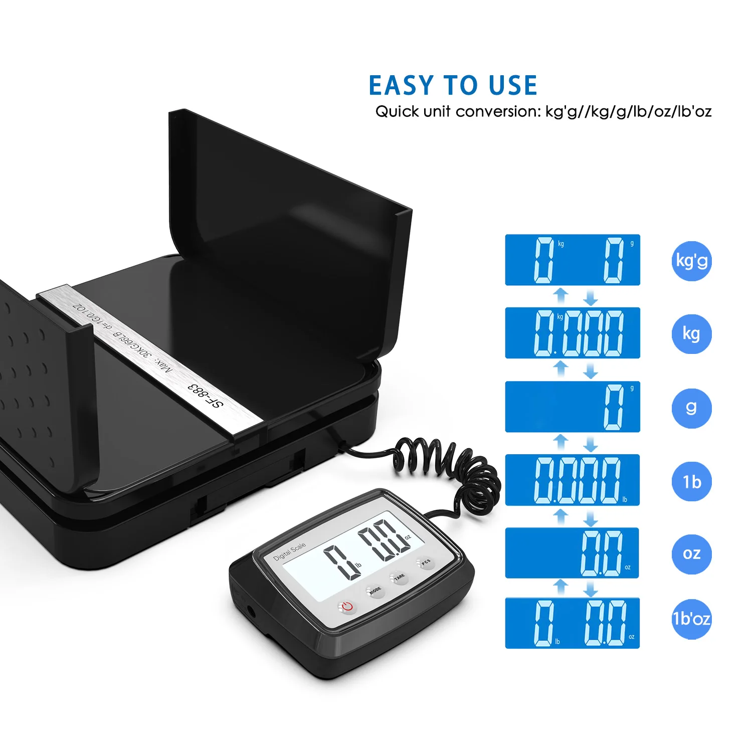 Sf883 Digital 30kg Shipping Scale Packet Scales Parcel Shipping Weighing Warehouse Scales