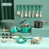 Kitchen toy set (32 pieces, green)