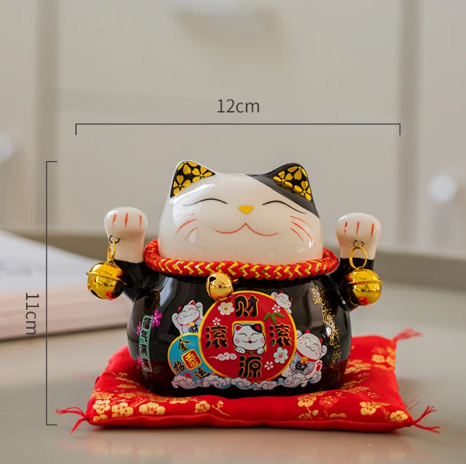 Горячая Распродажа 2022 высококачественные товары китайская керамическая статуя счастливой кошки домашняя Статуя Кошки на удачу подарки милые украшения с