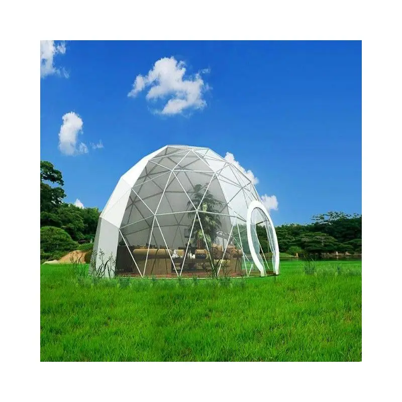 Dome structure transparent PVC tent quebec