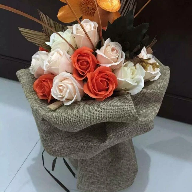 Wholesale fabrics Flower wrap paper, bouquet wrapping paper MOQ 20 Rolls