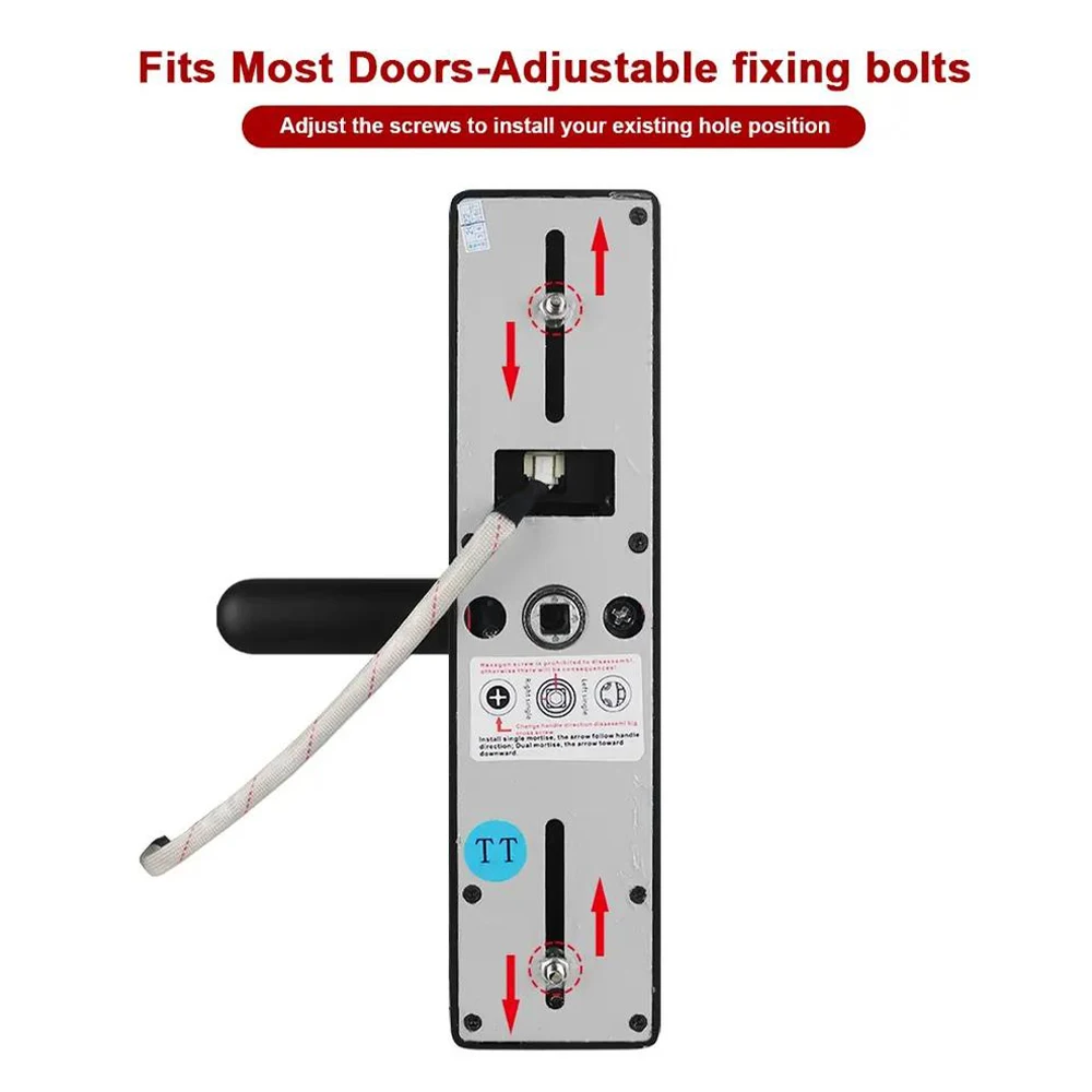 Tuya Wifi TTlock Chapas Inteligentes Secure Keylock Digital Keyless Entry Smart Home Handle Lock