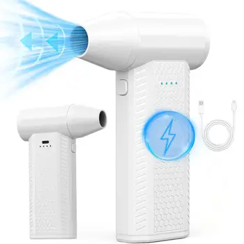 Rechargeable Wireless Air Duster 130,000 RPM Handheld Powerful Blower Mini Turbo Jet Fan with High Speed Fan car dryer cleaning