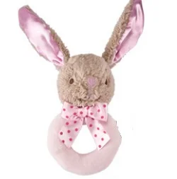 Модная милая мягкая плюшевая игрушка на заказ, высококачественные животные, ручные колокольчики, детская погремушка, плюшевая игрушка со звуком