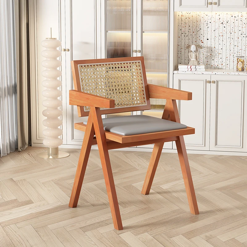 Elegant Japandi Dining Room Durable Solid Wood Chairs