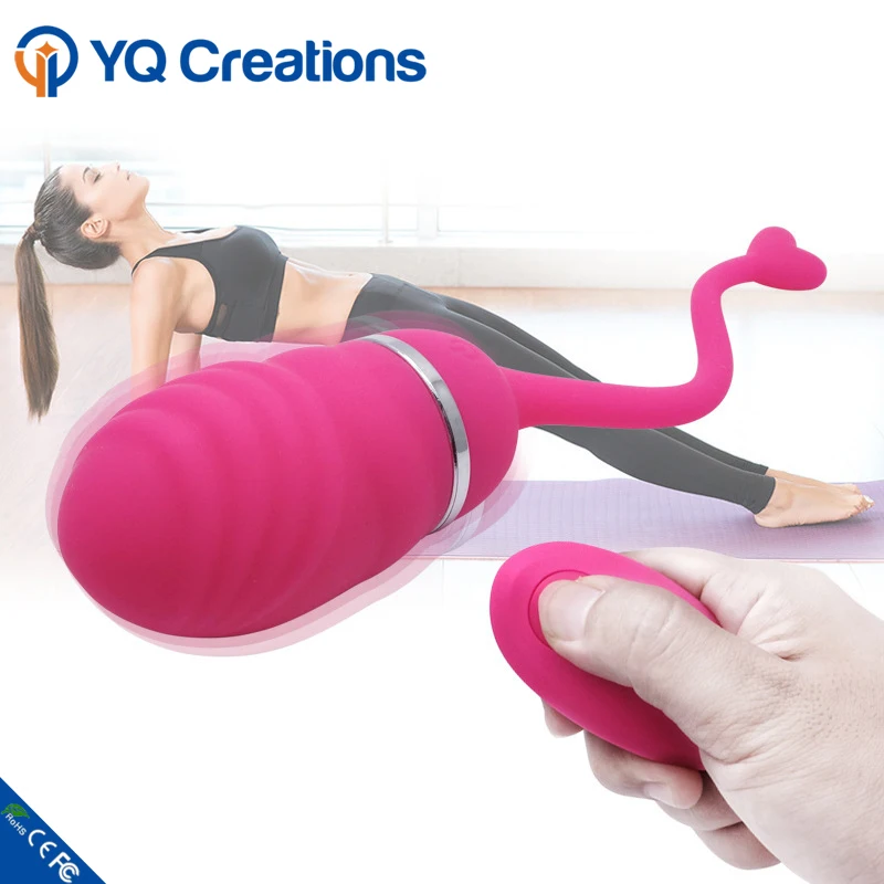 Rechargeable Remote Control Love Ball Vibrating Kegel Ball for Couple