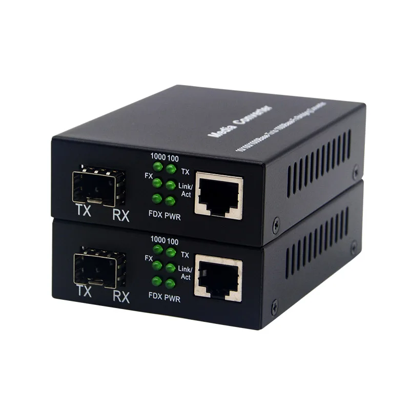 Gigabit SFP Optical Transceiver - 10/100/1000M Ethernet Media Converter