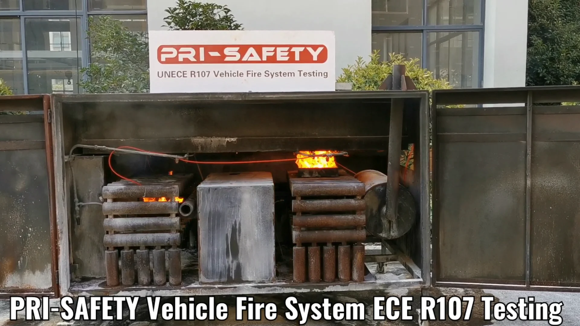 R107 Certificate Fire Suppression System For Electric Bus Battery Rooms