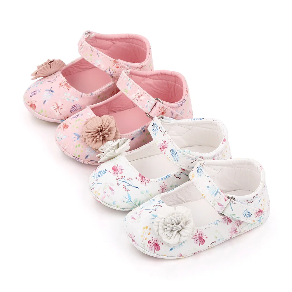 Beautiful Floral Princess Shoes for Newborn Baby 2025 Infant Toddler Breathable Shoes