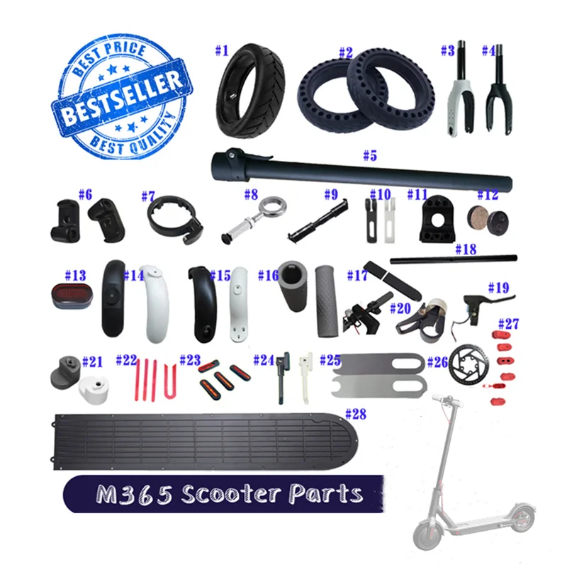 New Image engros hot salg Mijia M365 kropstilbehør M365 reparation reservedele til M365 el-scooter