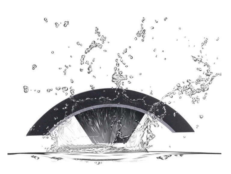 led outdoor waterproof human body induction wall lamp courtyard simple creative outdoor balcony door moon shaped wall lamp