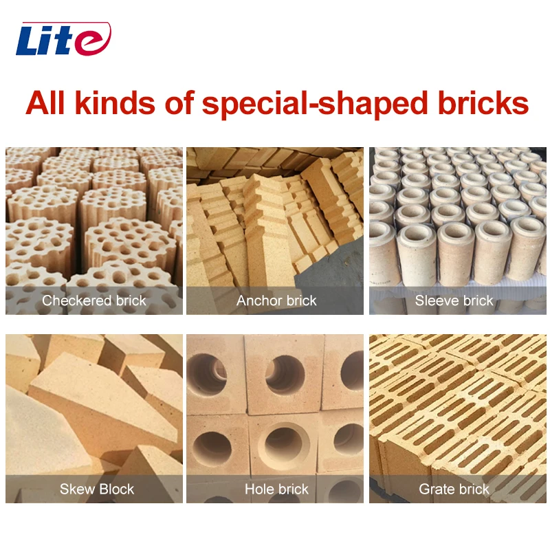 2500 Degree High Temperature Fire Resistant High Alumina Material Kiln Furnace Aluminum Silicate Bricks