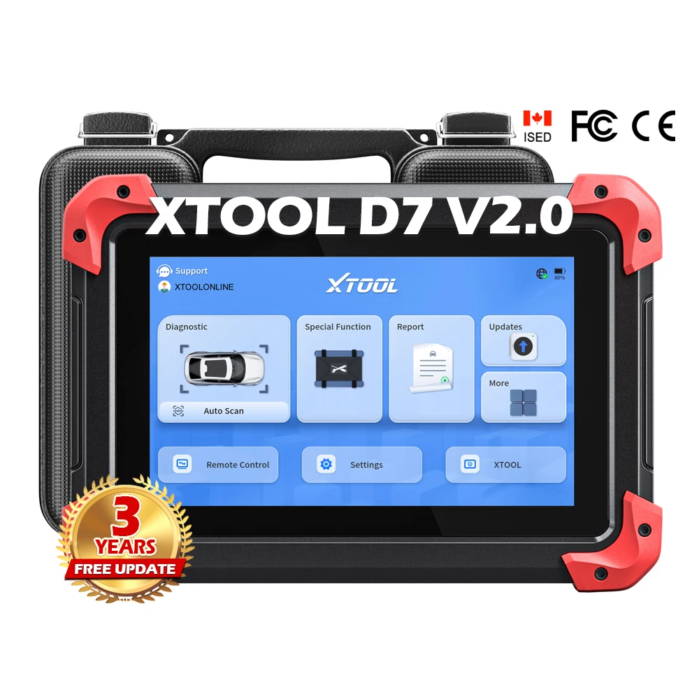 D7 EU Bi-directional OBD2 Scanner Diagnostic Tool ECU Coding Key Programming 36+ Resets Auto VIN Car Diagnostic Machine