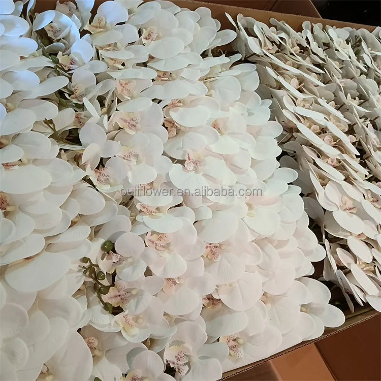 B2232 Wholesale Real Touch Artificial Orchid Flowers Orchid White