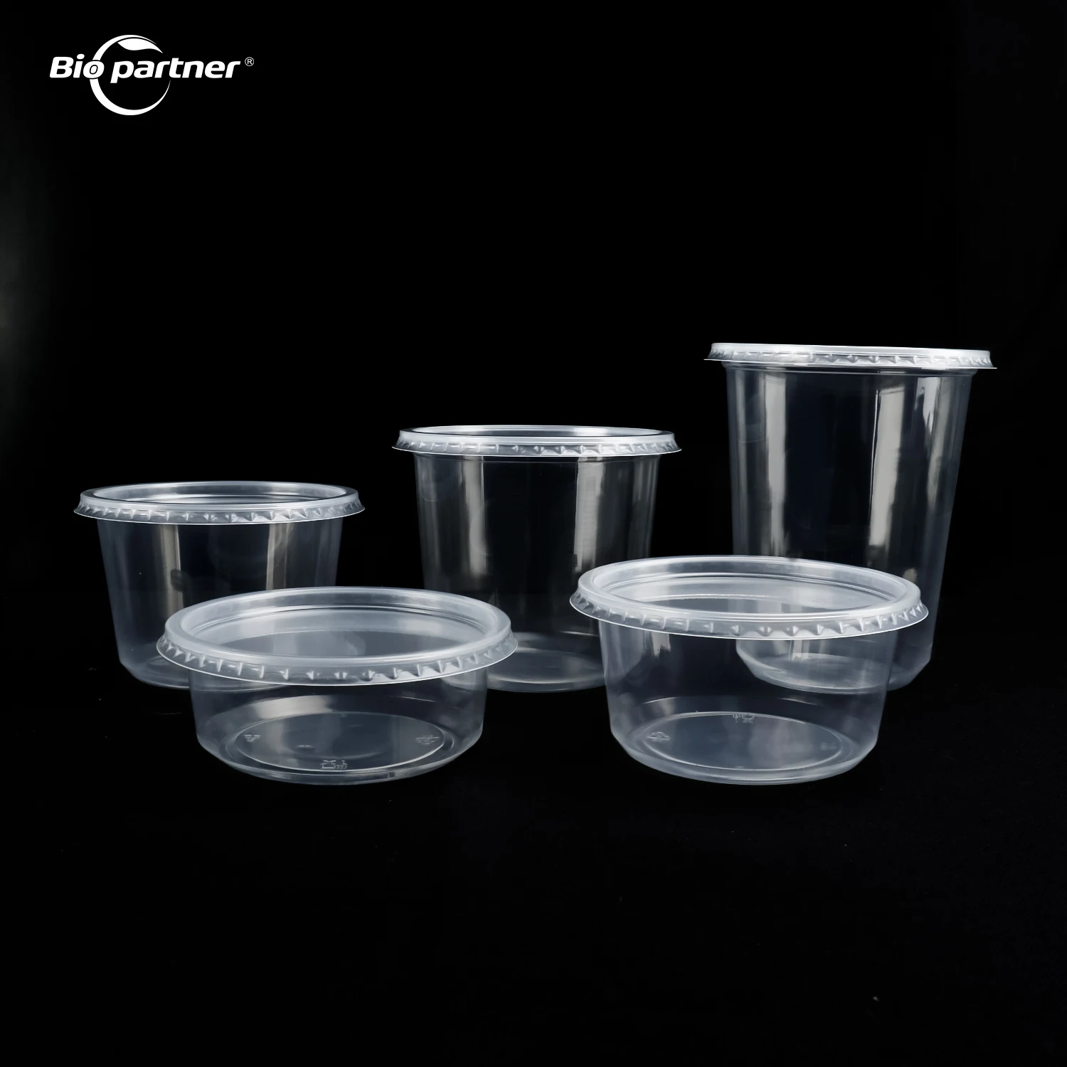 Custom PP Deli Containers 20oz Plastic Jar Deli Container Microwave Hot Soup Round Clear Takeout Plastic Deli Cup With Lid
